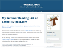 Tablet Screenshot of franciscanmom.com